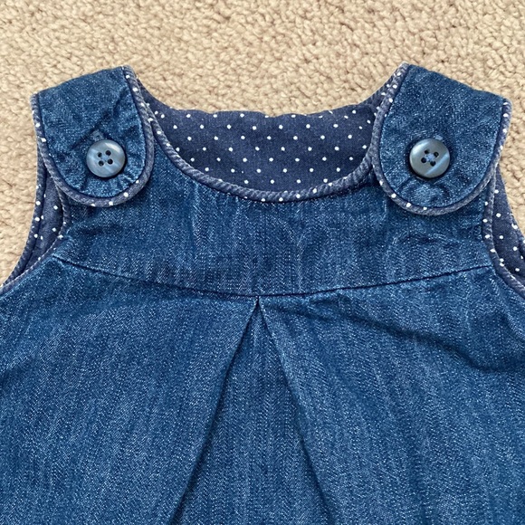 H&M Baby Denim Dress Size 6-9 Months - Picture 3 of 7